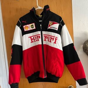 Ferrari Jacket with Red, Black, and White Accents